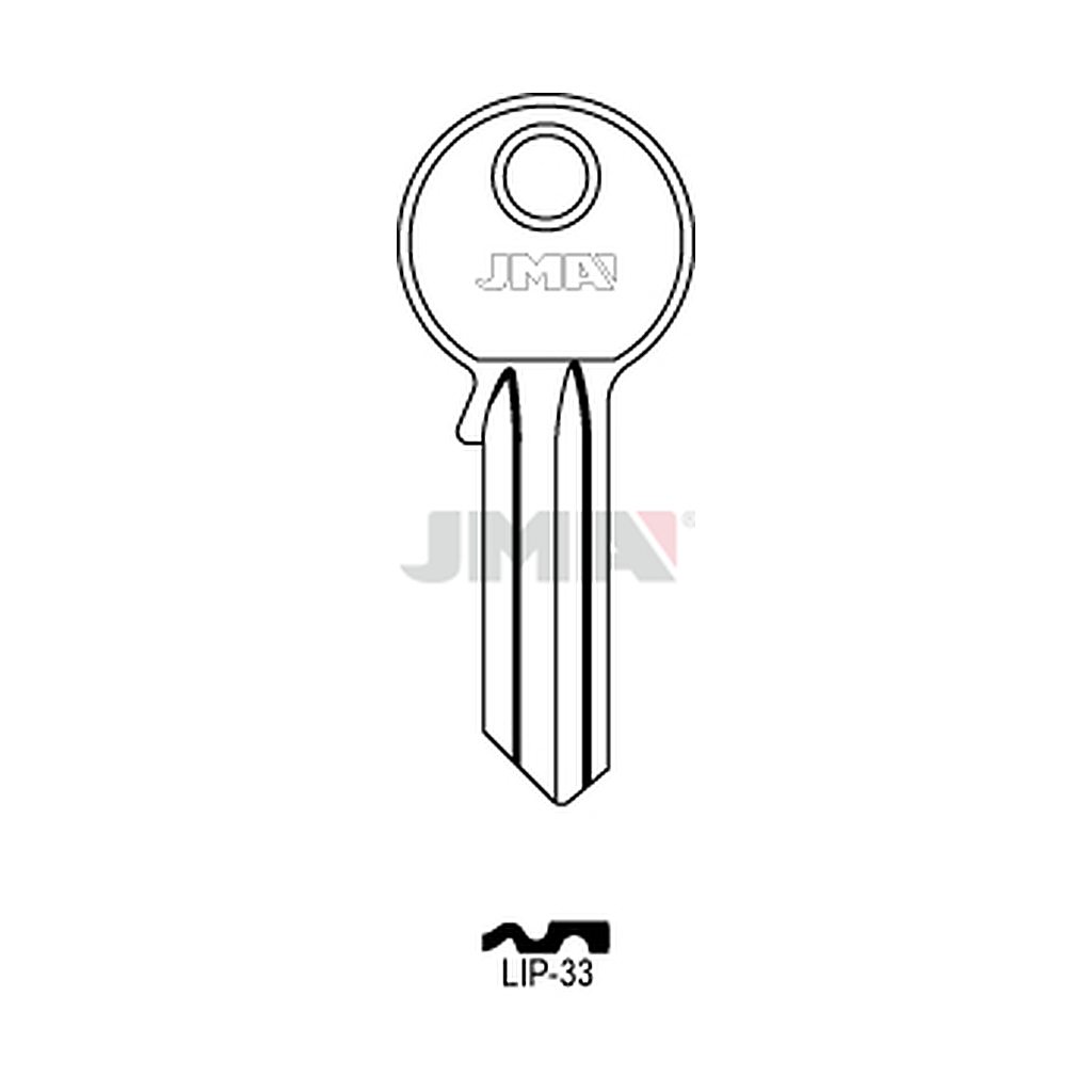 Clé plate acier LIP-33