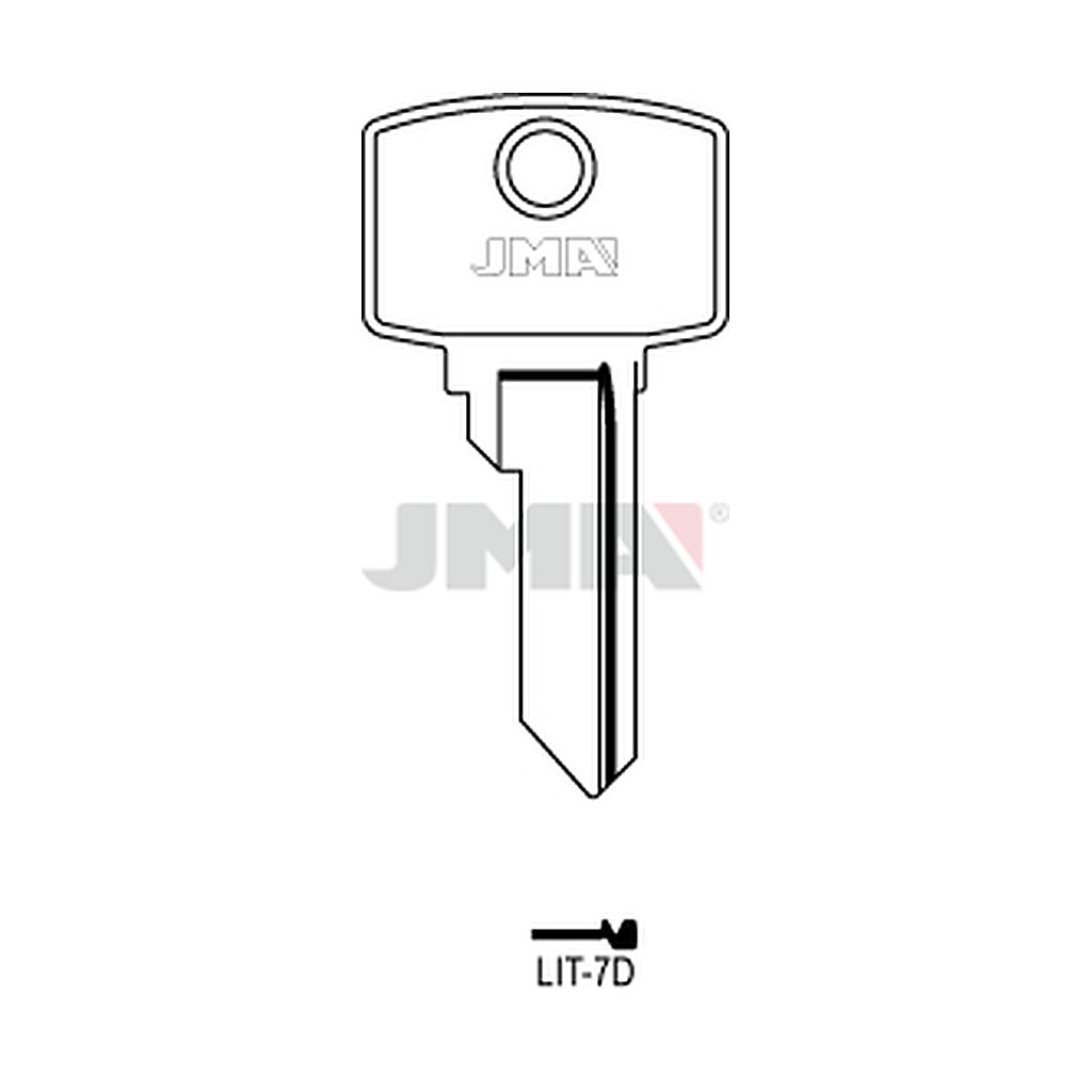 Clé plate acier LIT-7D