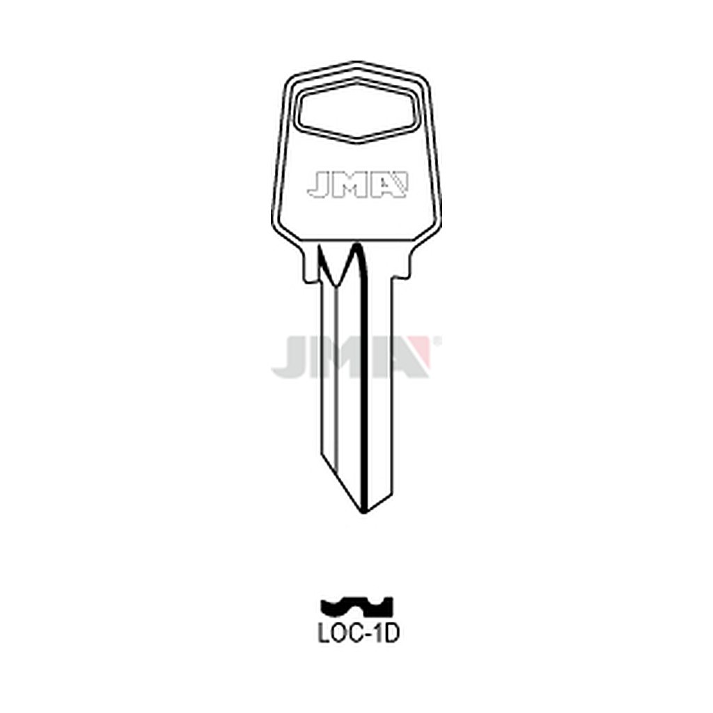 Clé plate acier LOC-1D