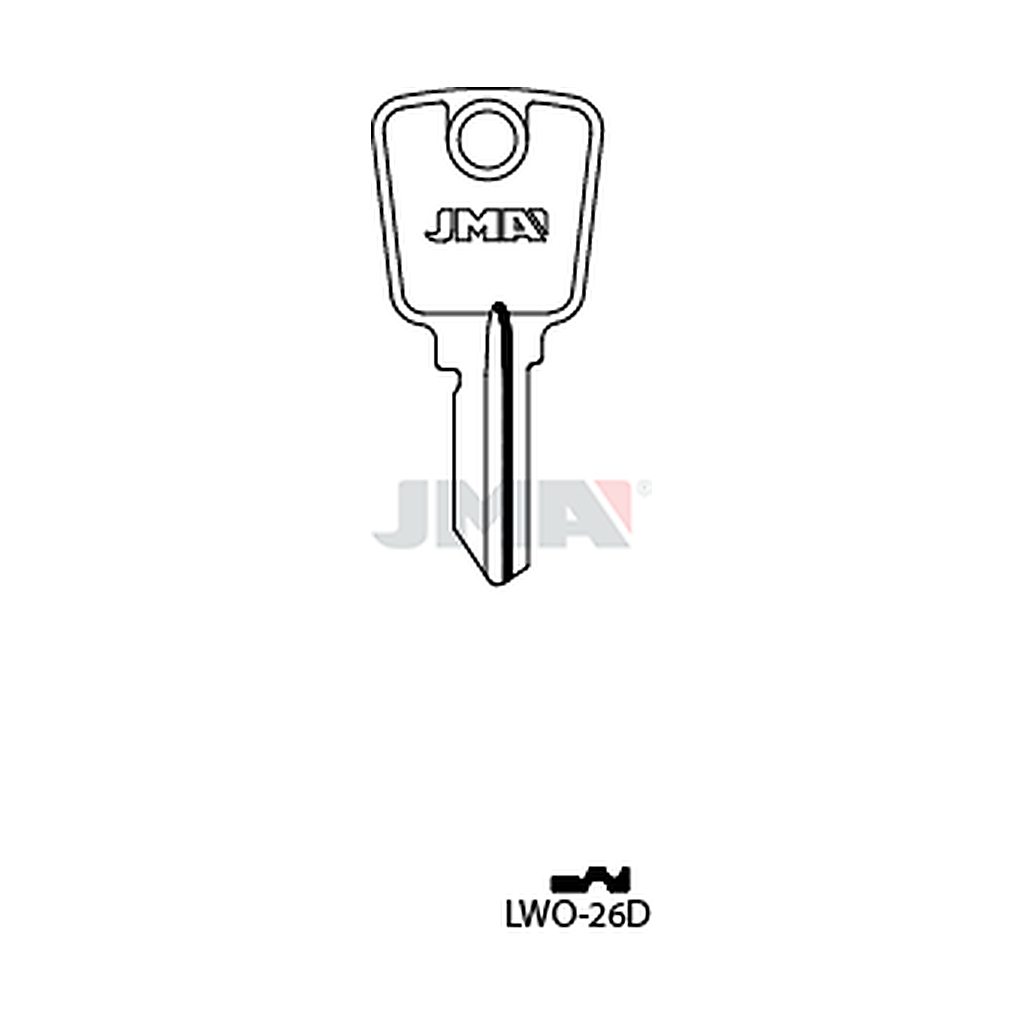 Clé plate laiton LWO-26D