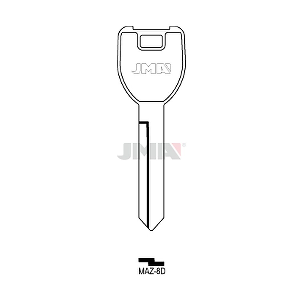 Clé plate acier MAZ-8D