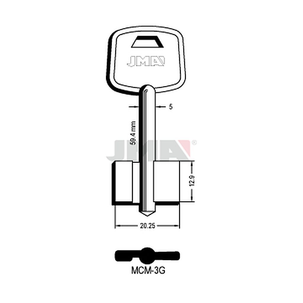Clé dp tf l - 70 mm MCM-3G
