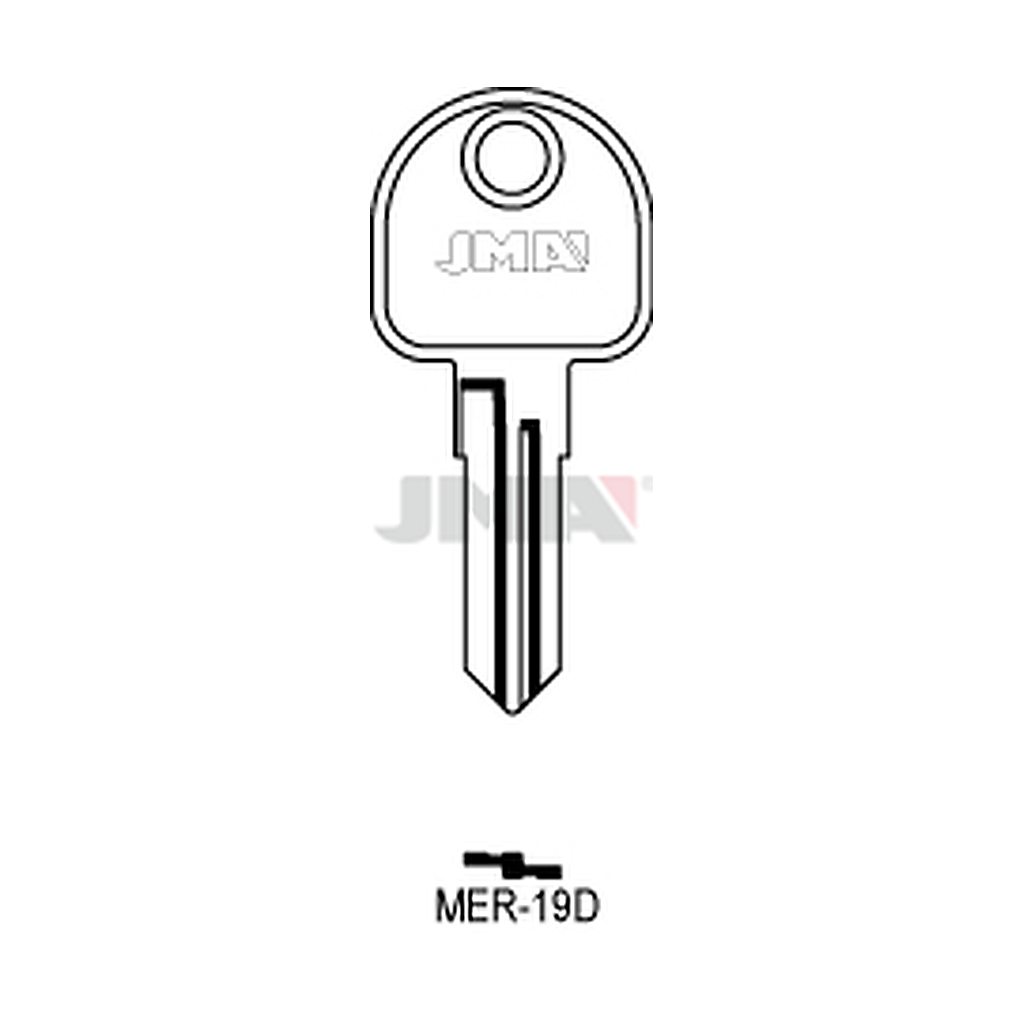 Clé plate laiton MER-19D