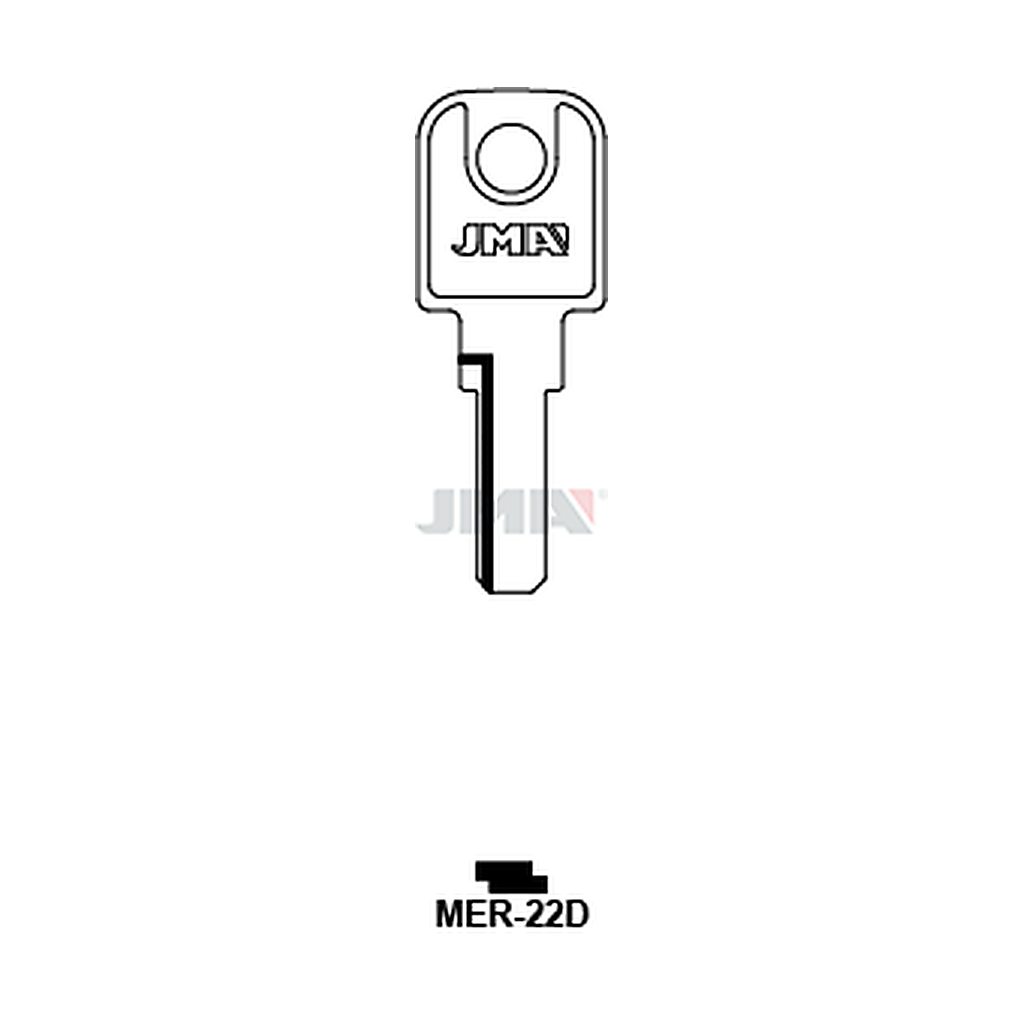 Clé plate laiton MER-22D
