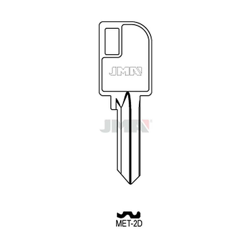 Clé plate acier MET-2D
