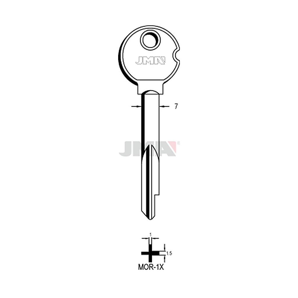 Clé cruciforme MOR-1X