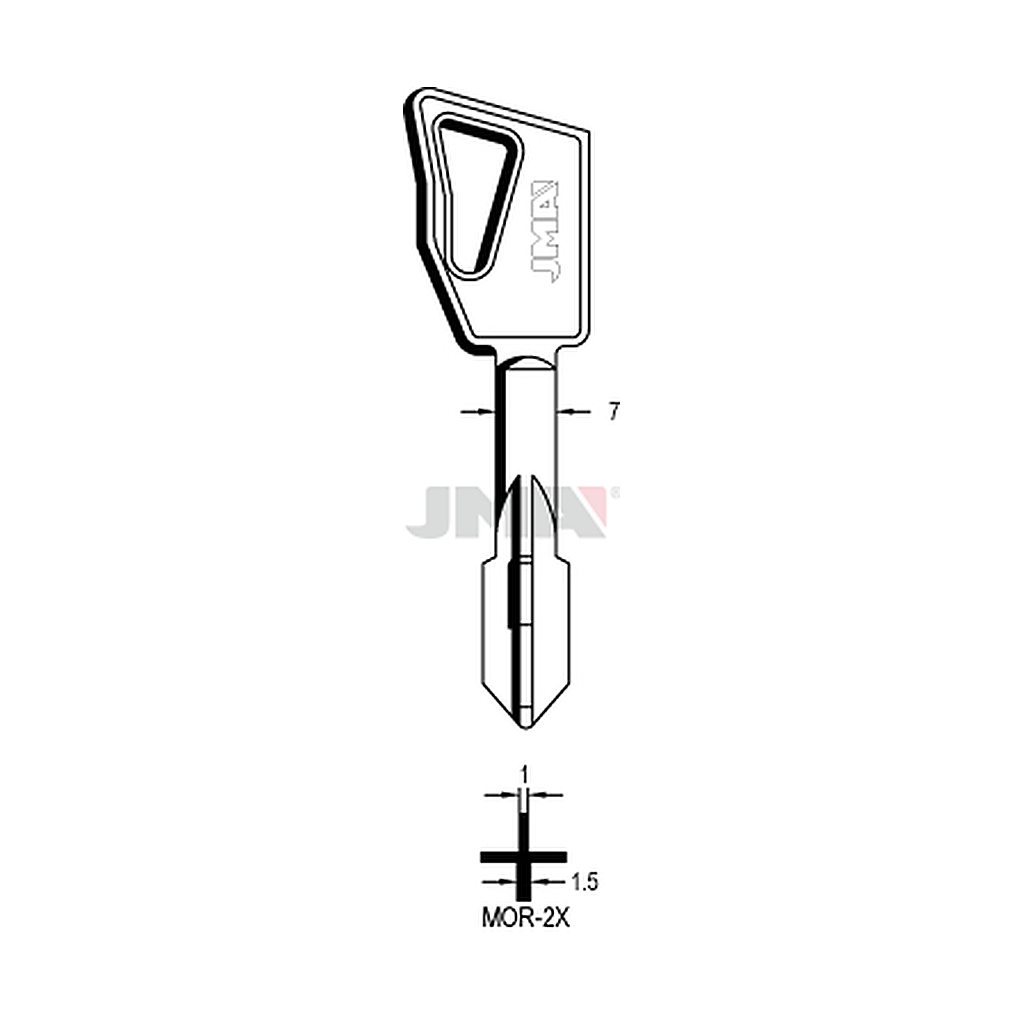 Clé cruciforme MOR-2X
