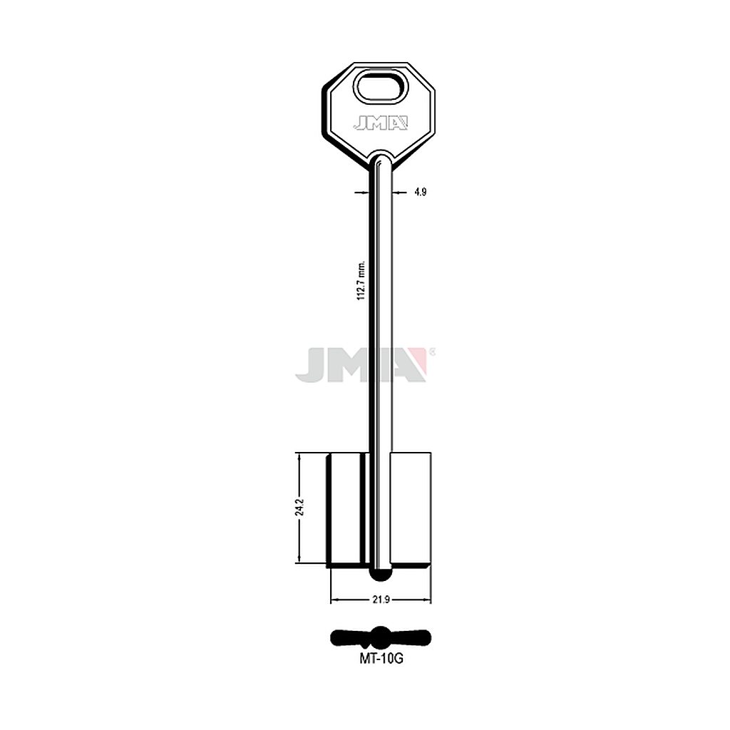 Clé dp tf l 101 a 145 mm MT-10G