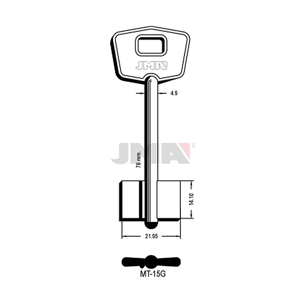 Clé dp tf l 71 a 100 mm MT-15G