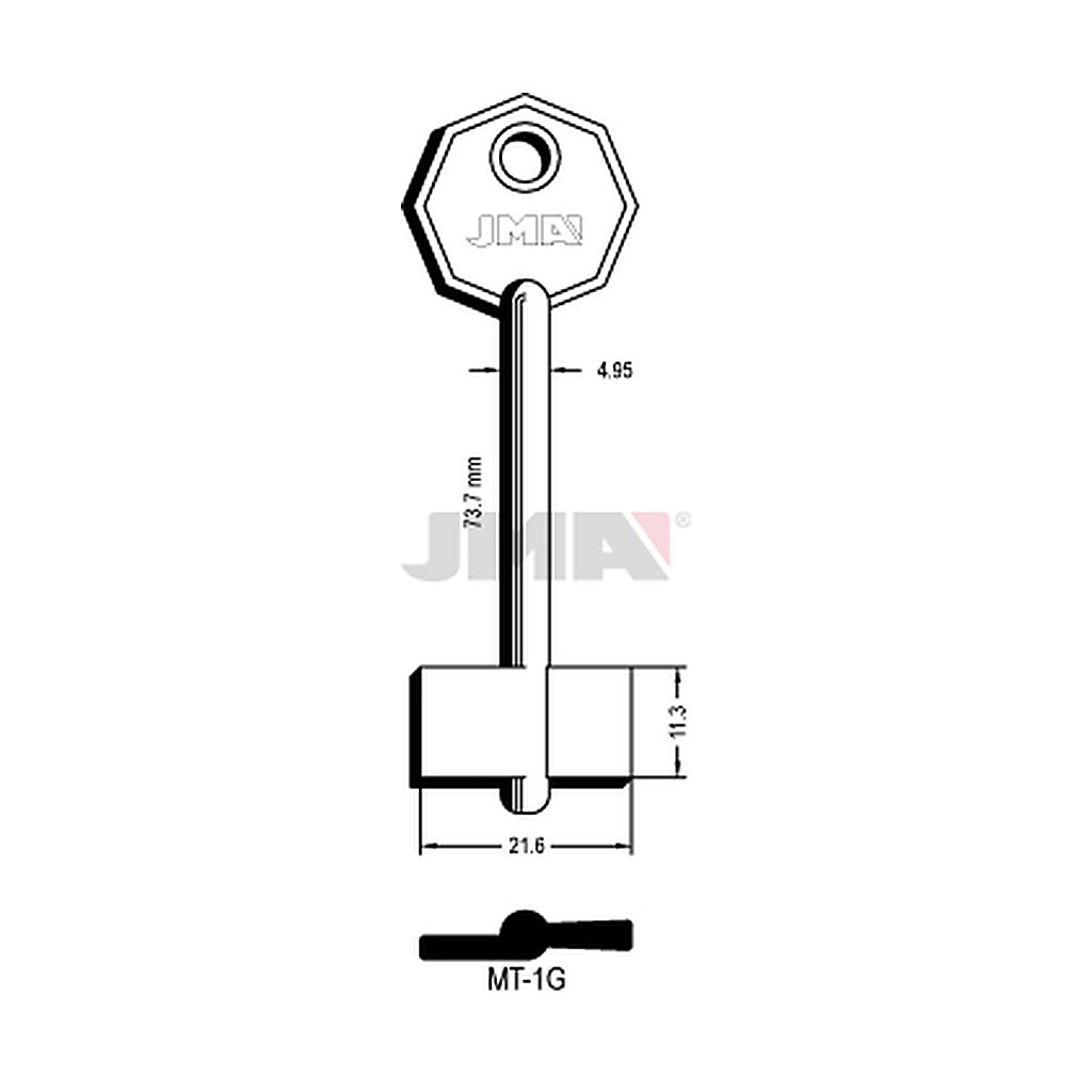 Clé dp tf l 71 a 100 mm MT-1G