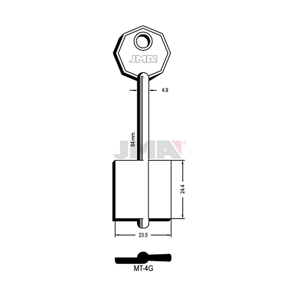 Clé dp tf l 71 a 100 mm MT-4G