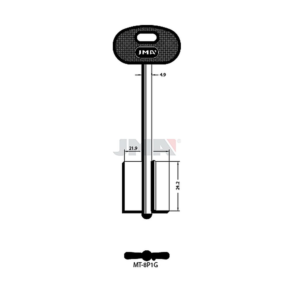 Clé dp tf l 101 a 145 mm MT-8P1G
