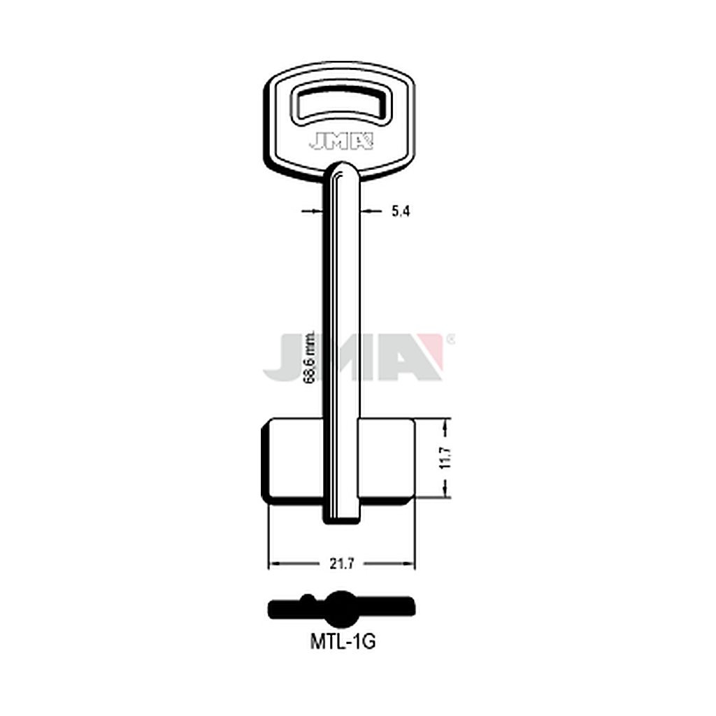 Clé dp tf l - 70 mm MTL-1G