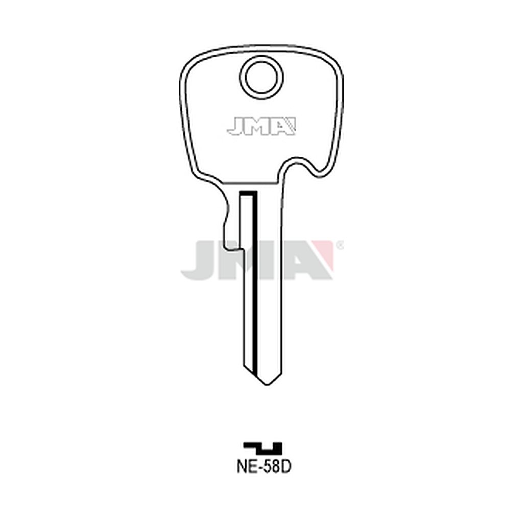 Clé plate acier NE-58D