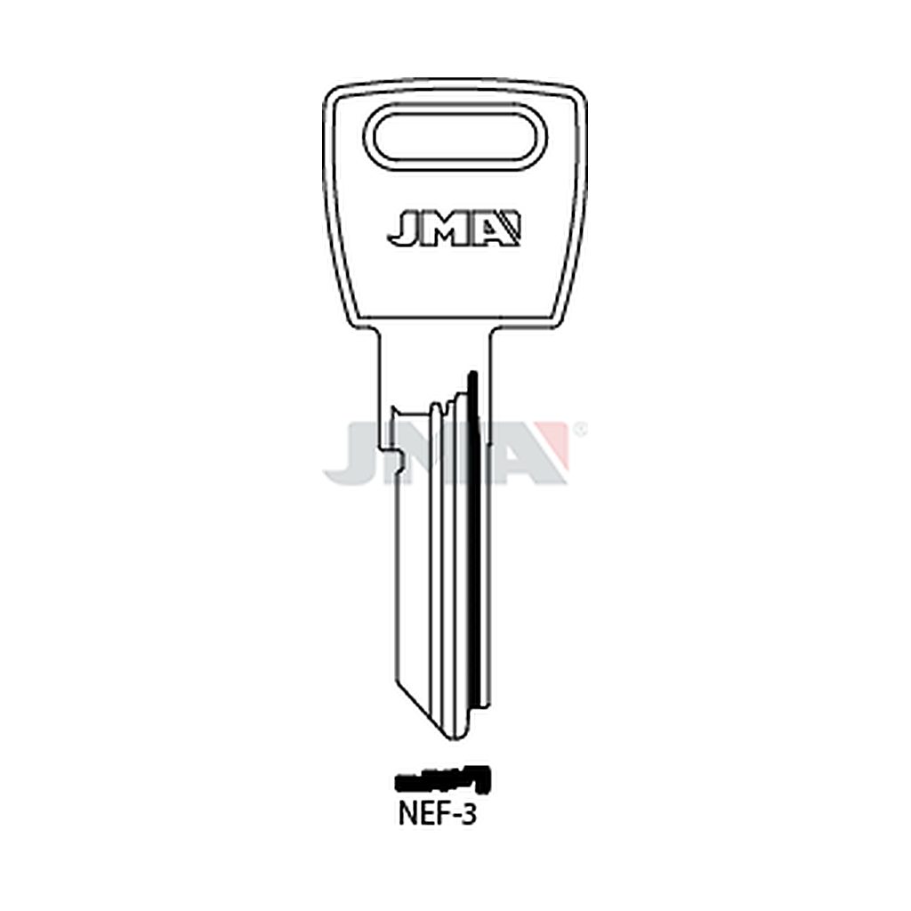 Clé plate acier NEF-3