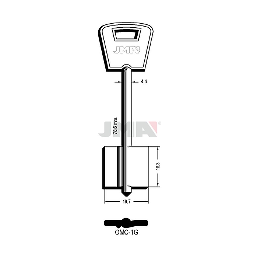 Clé dp tf l 71 a 100 mm OMC-1G