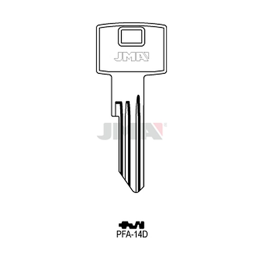 Clé plate ps acier PFA-14D