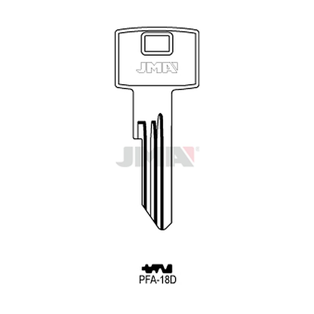 Clé plate ps acier PFA-18D
