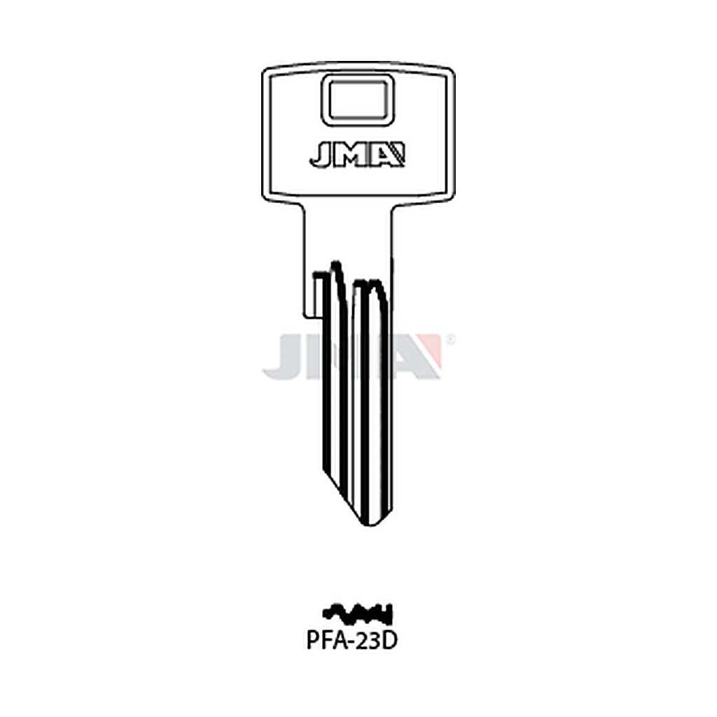 Clé plate ps acier PFA-23D
