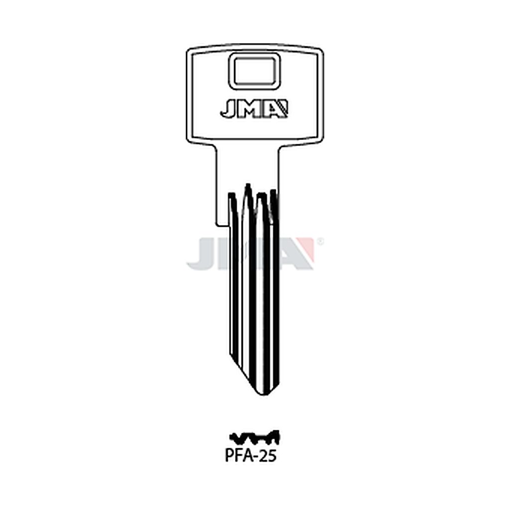 Clé plate ps acier PFA-25