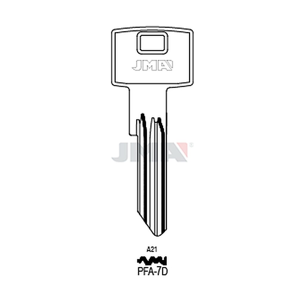 Clé plate ps acier PFA-7D
