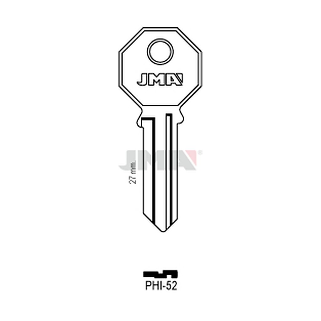 Clé plate laiton PHI-52