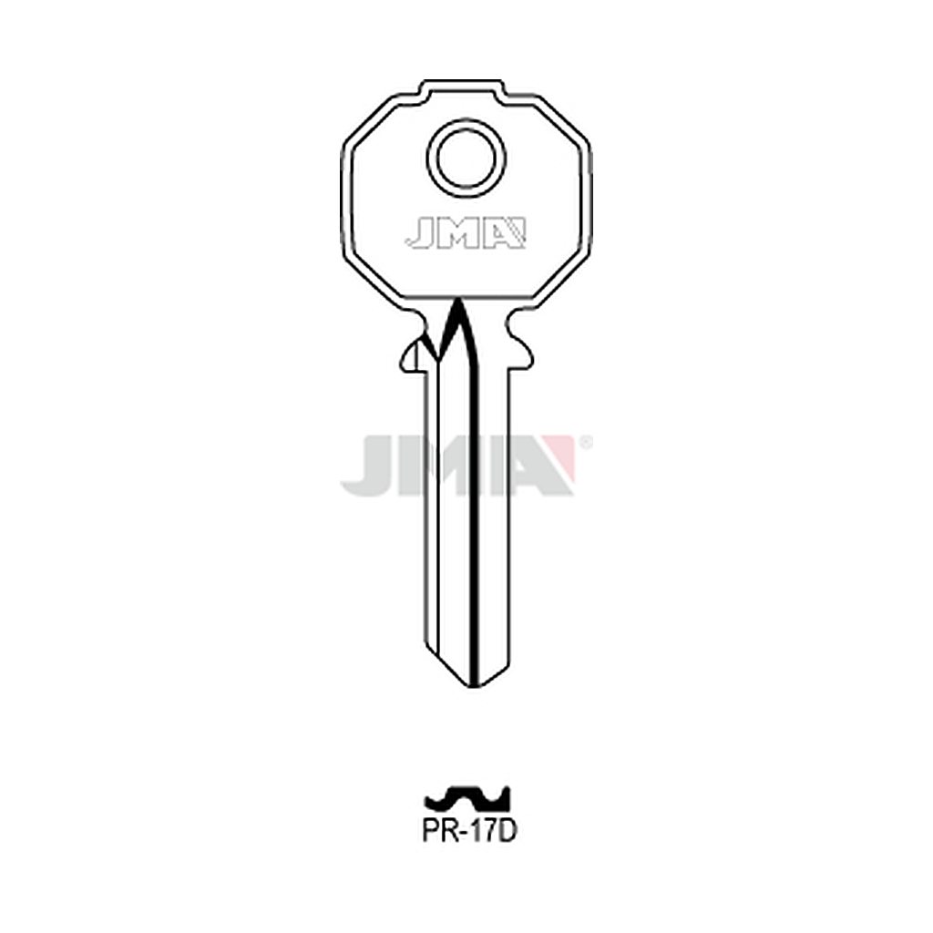 Clé plate laiton PR-17D
