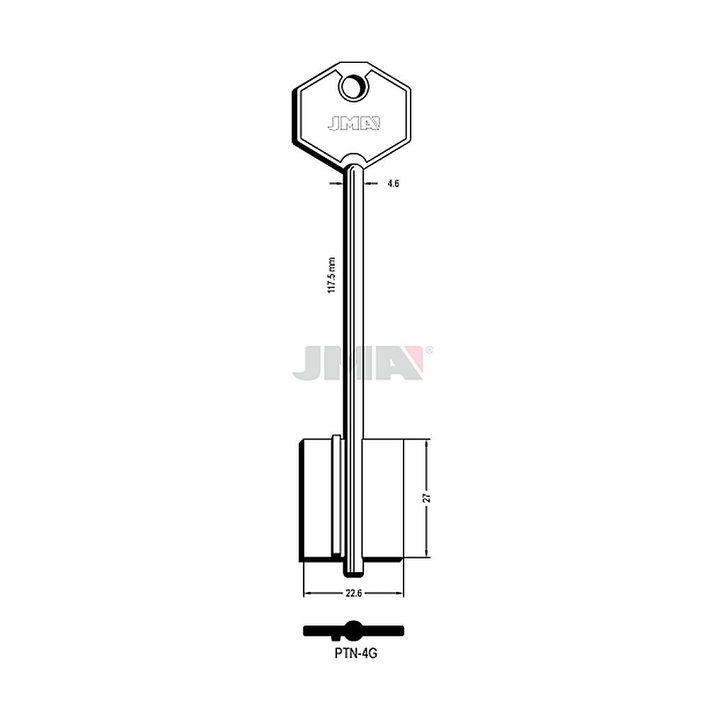 Clé dp tf l 101 a 145 mm PTN-4G