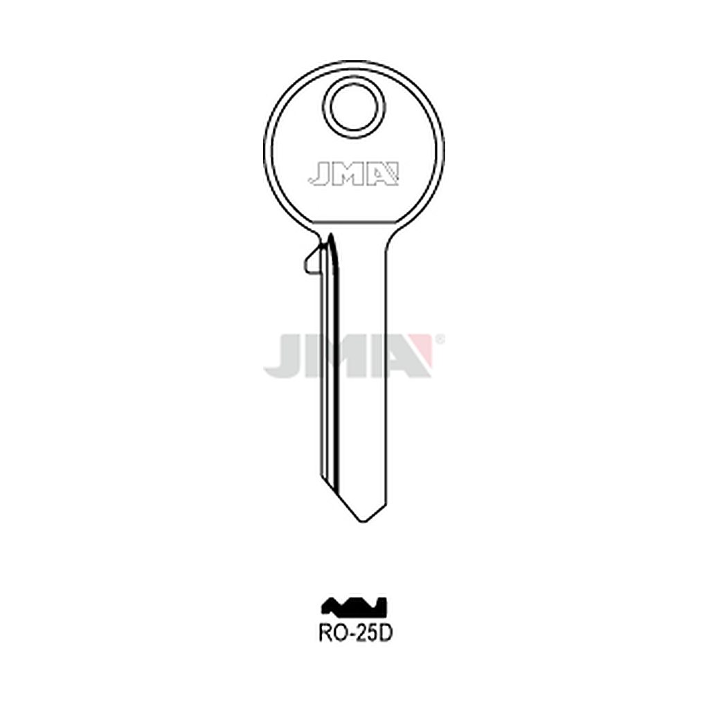 Clé plate ps acier RO-25D