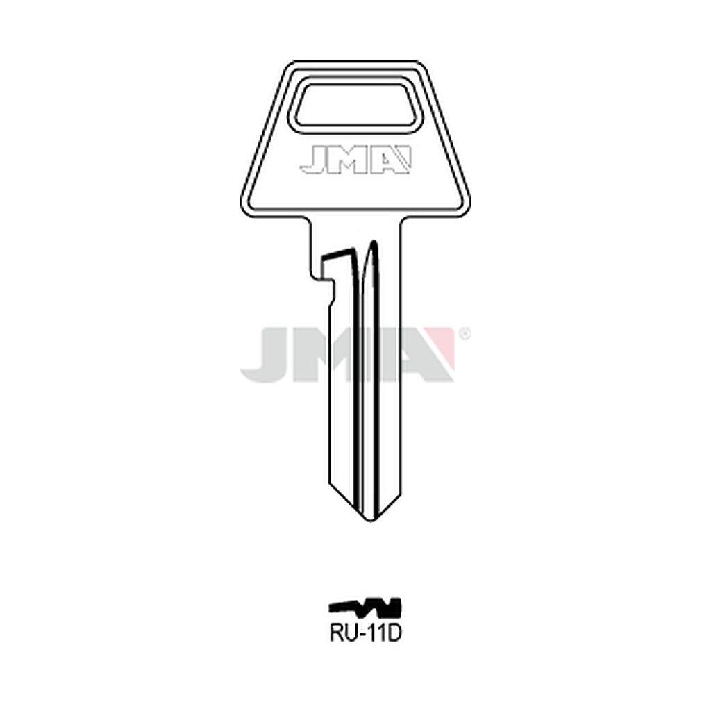 Clé plate ps acier RU-11D