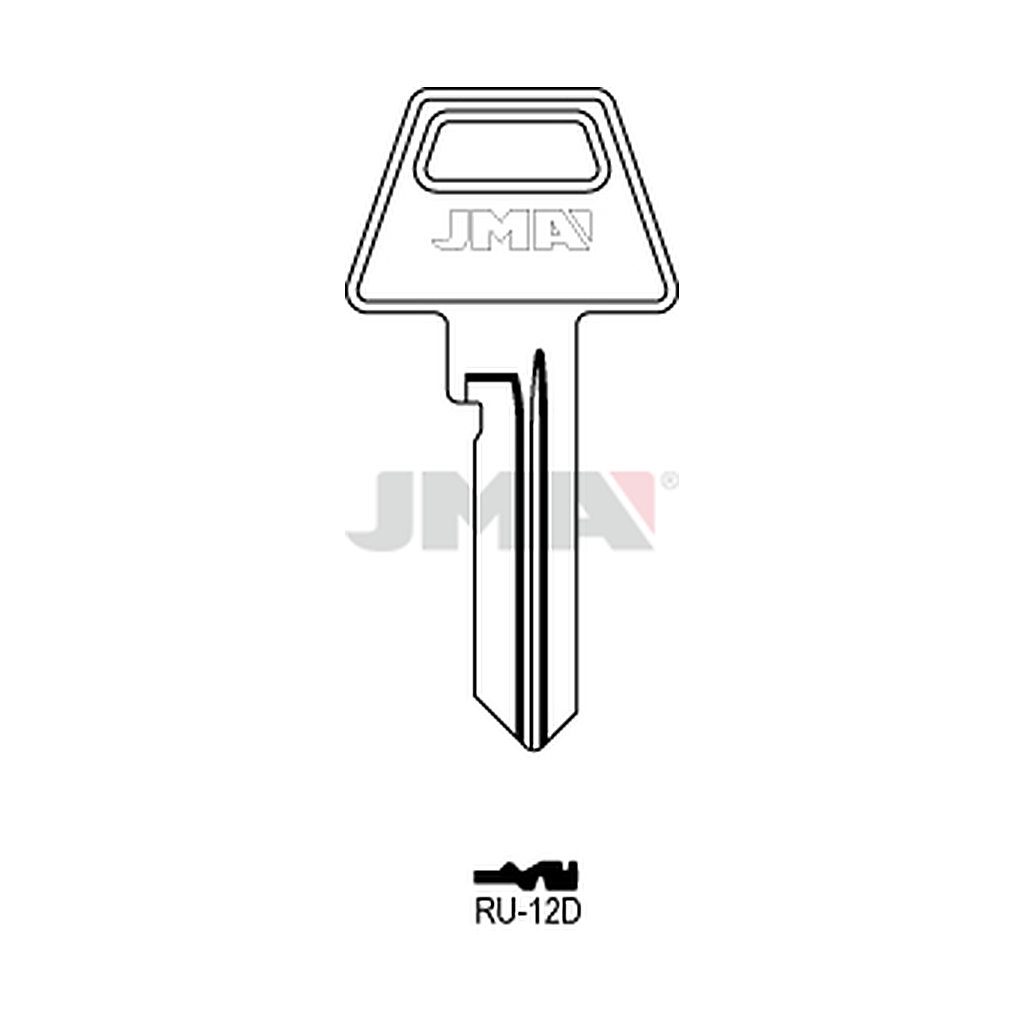Clé plate ps acier RU-12D