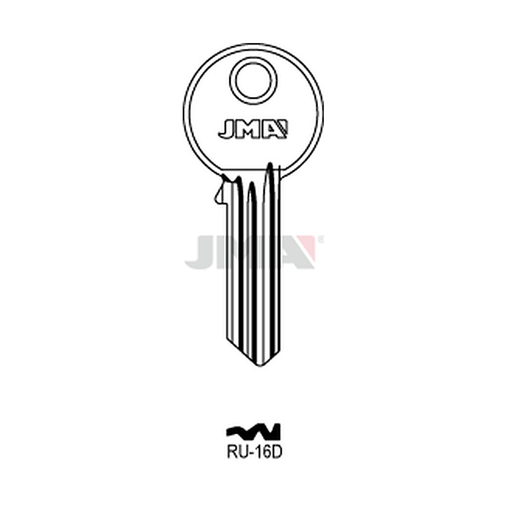 Clé plate acier RU-16D