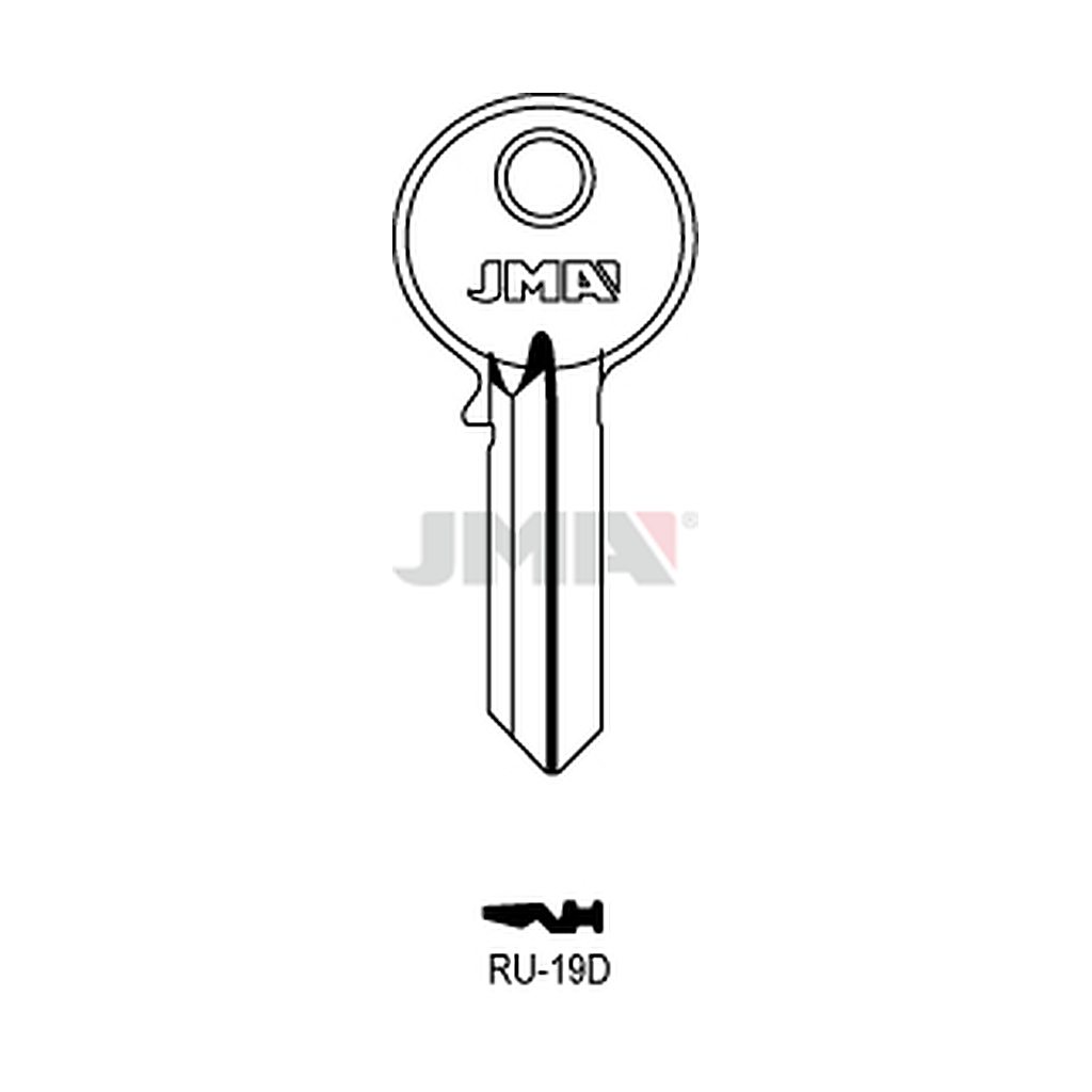 Clé plate ps acier RU-19D