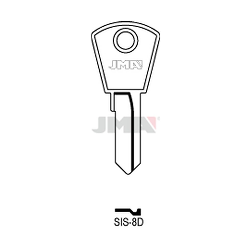 Clé plate acier SIS-8D