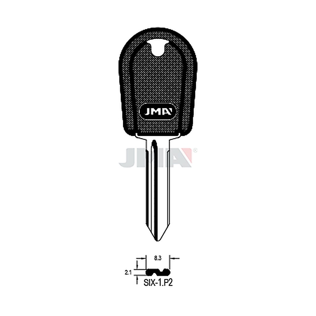 Clé à tête plastique SIX-1P2