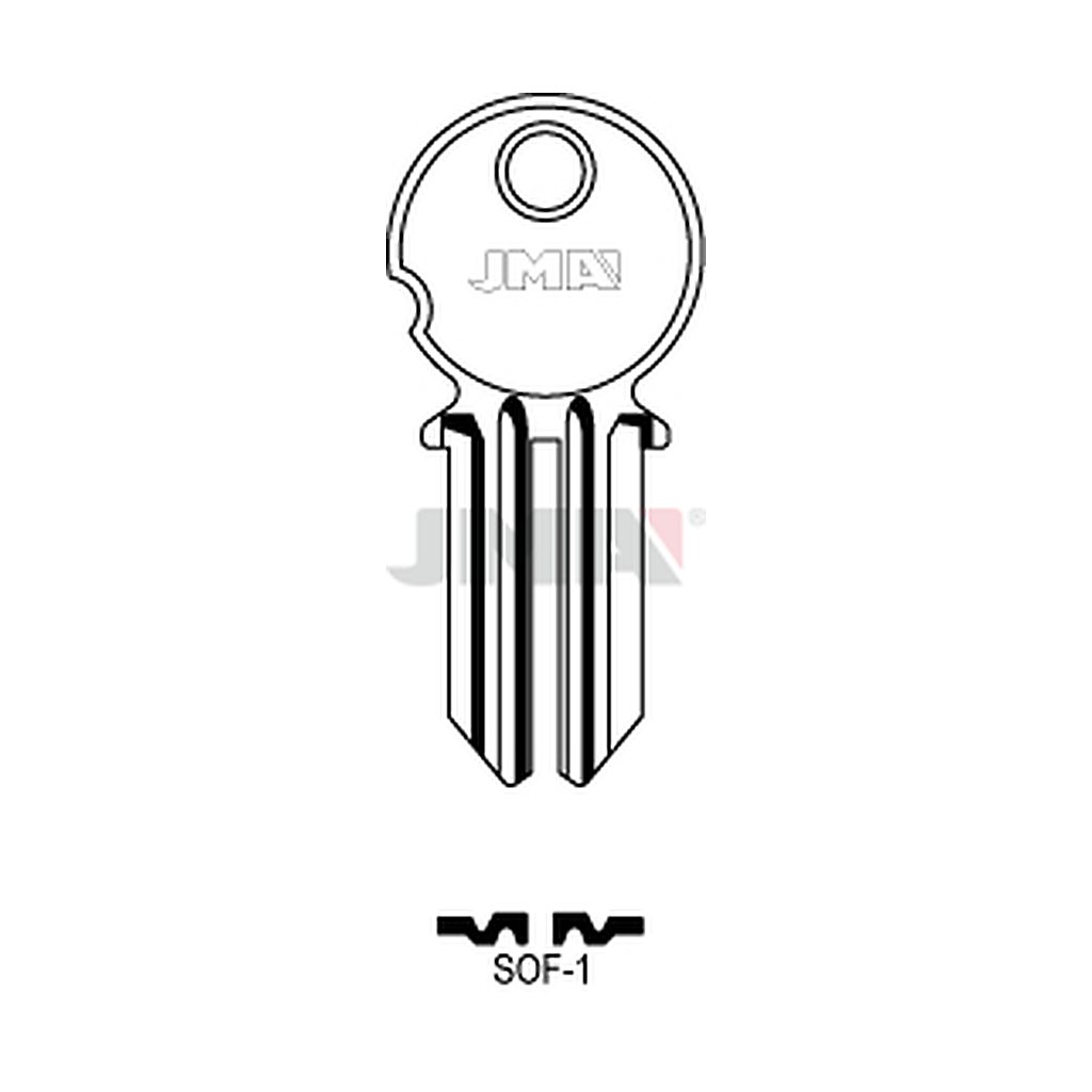 Clé plate acier SOF-1