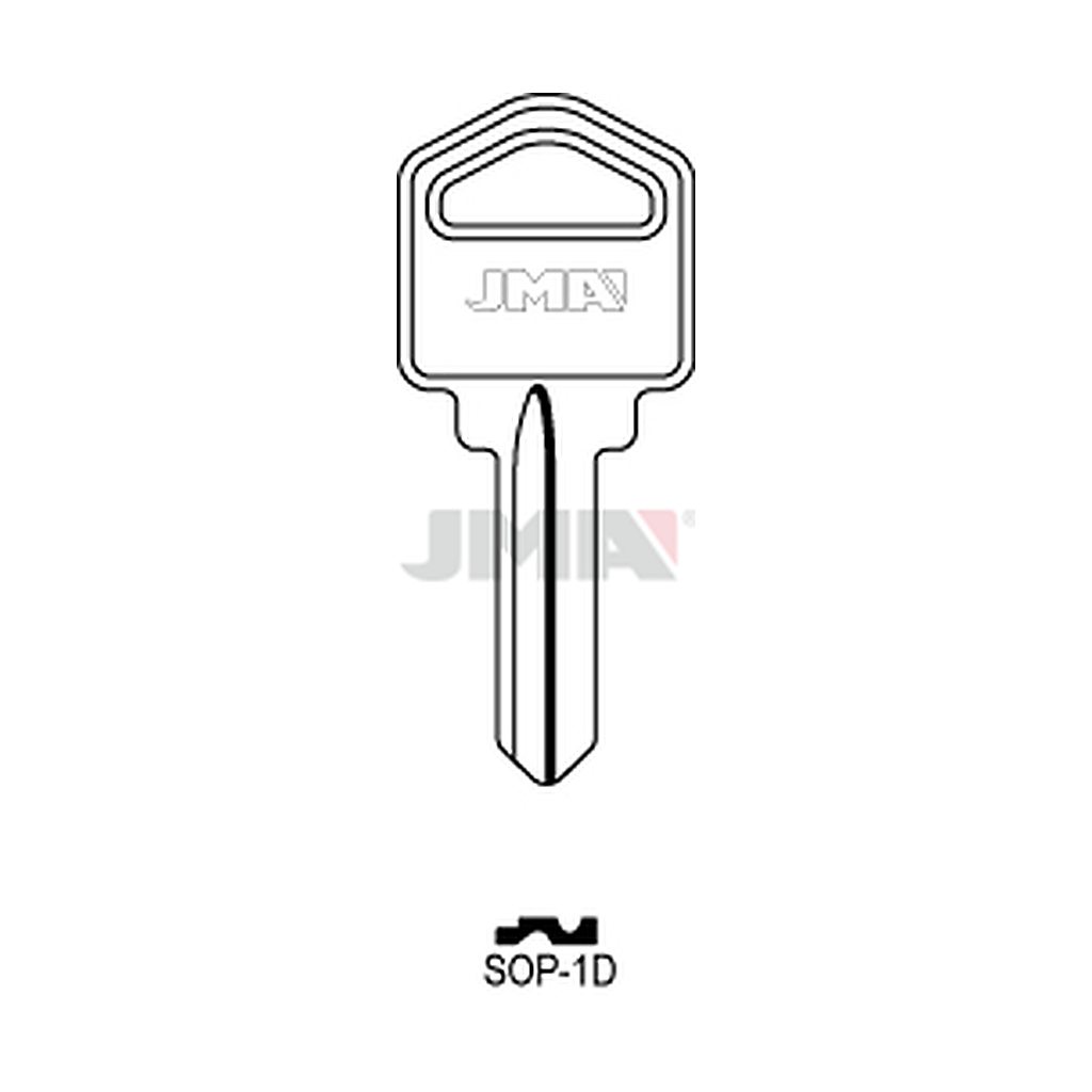Clé plate acier SOP-1D