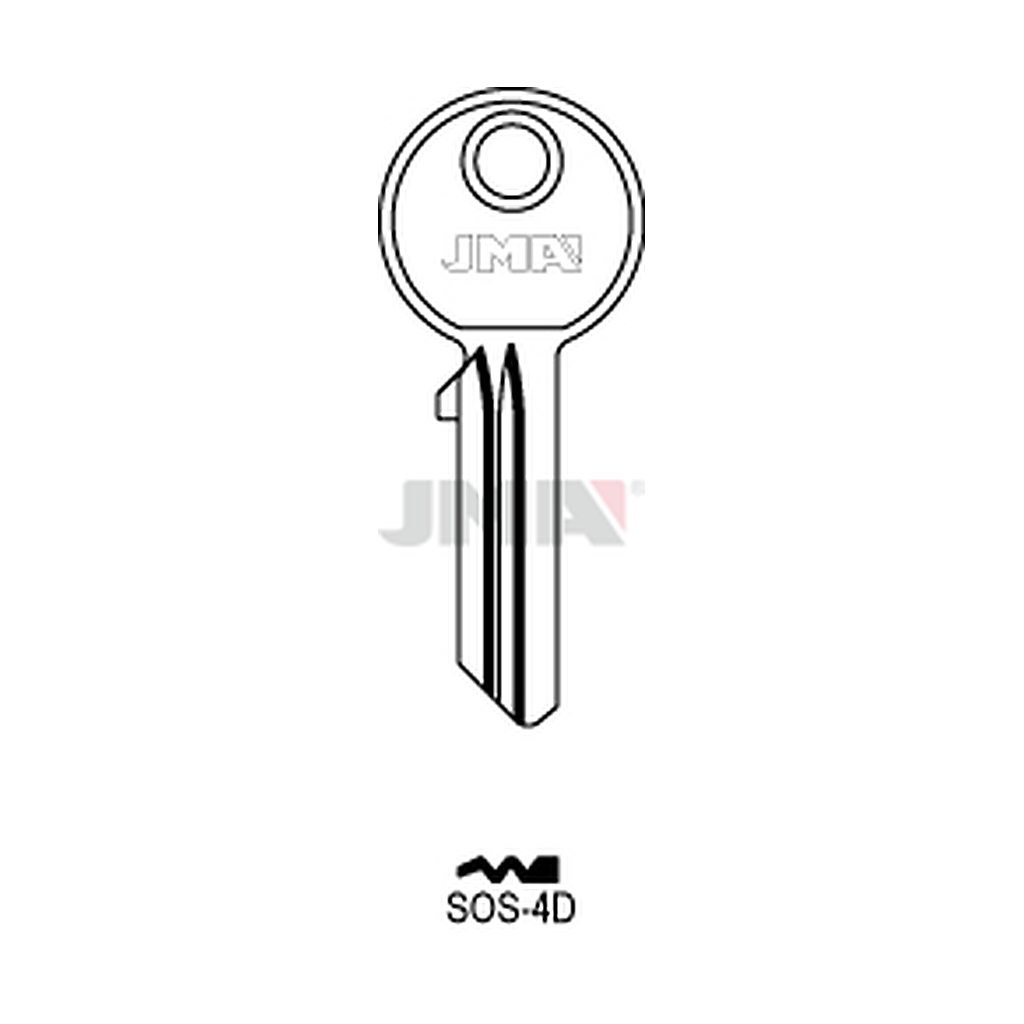 Clé plate acier SOS-4D