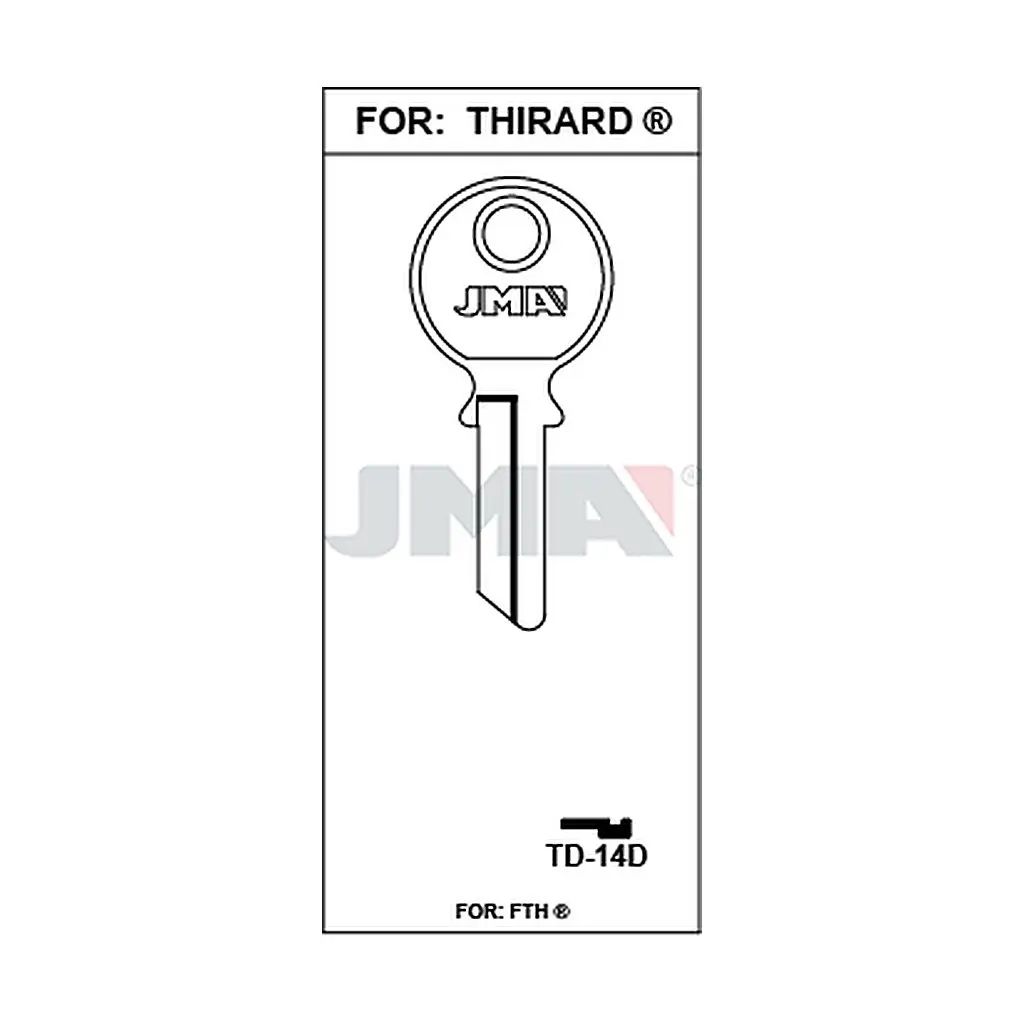 Clé plate acier TD-14D