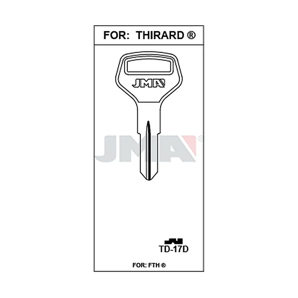 Clé plate acier TD-17D