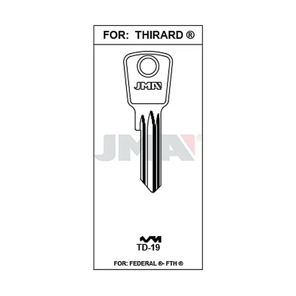 Clé plate acier TD-19