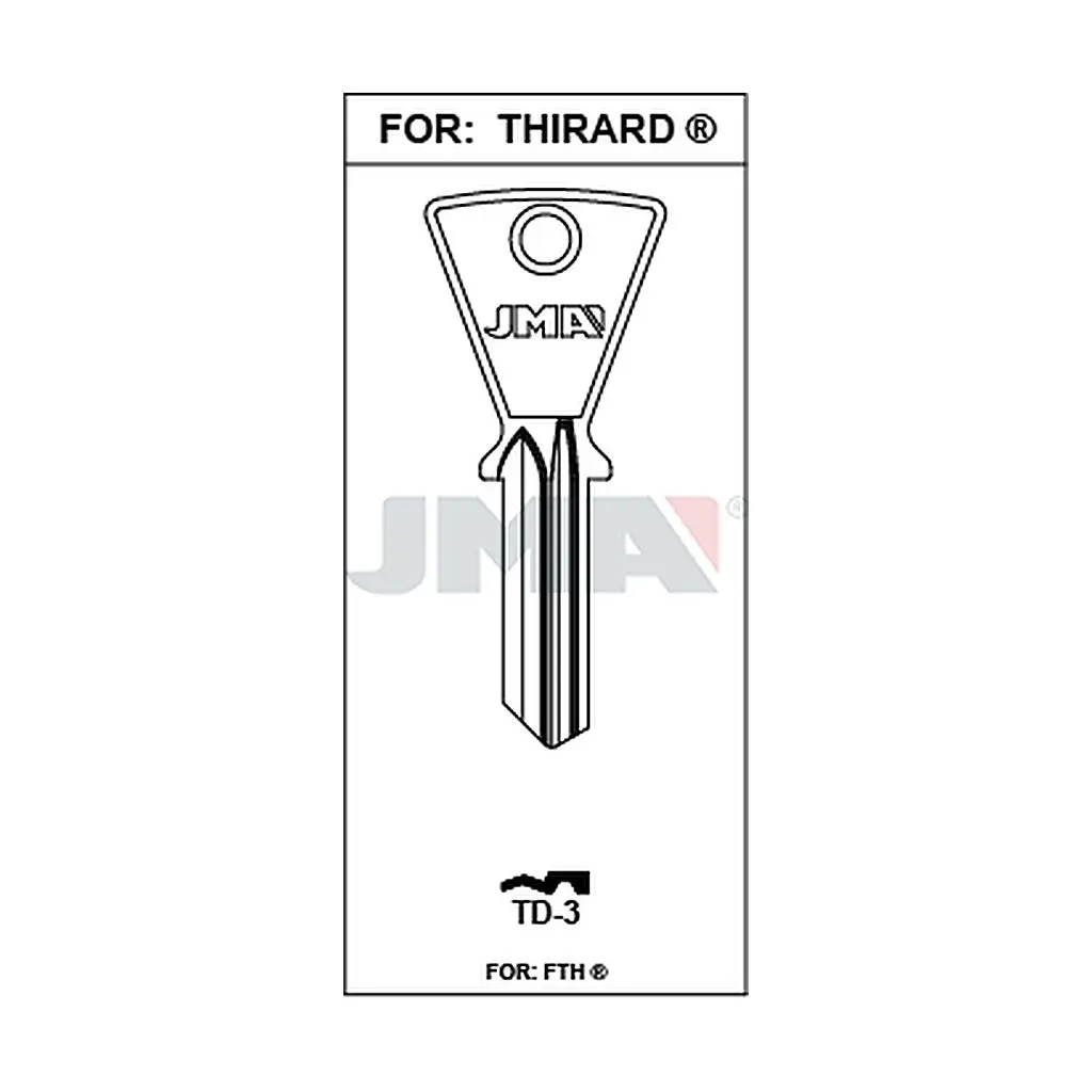 Clé plate acier TD-3