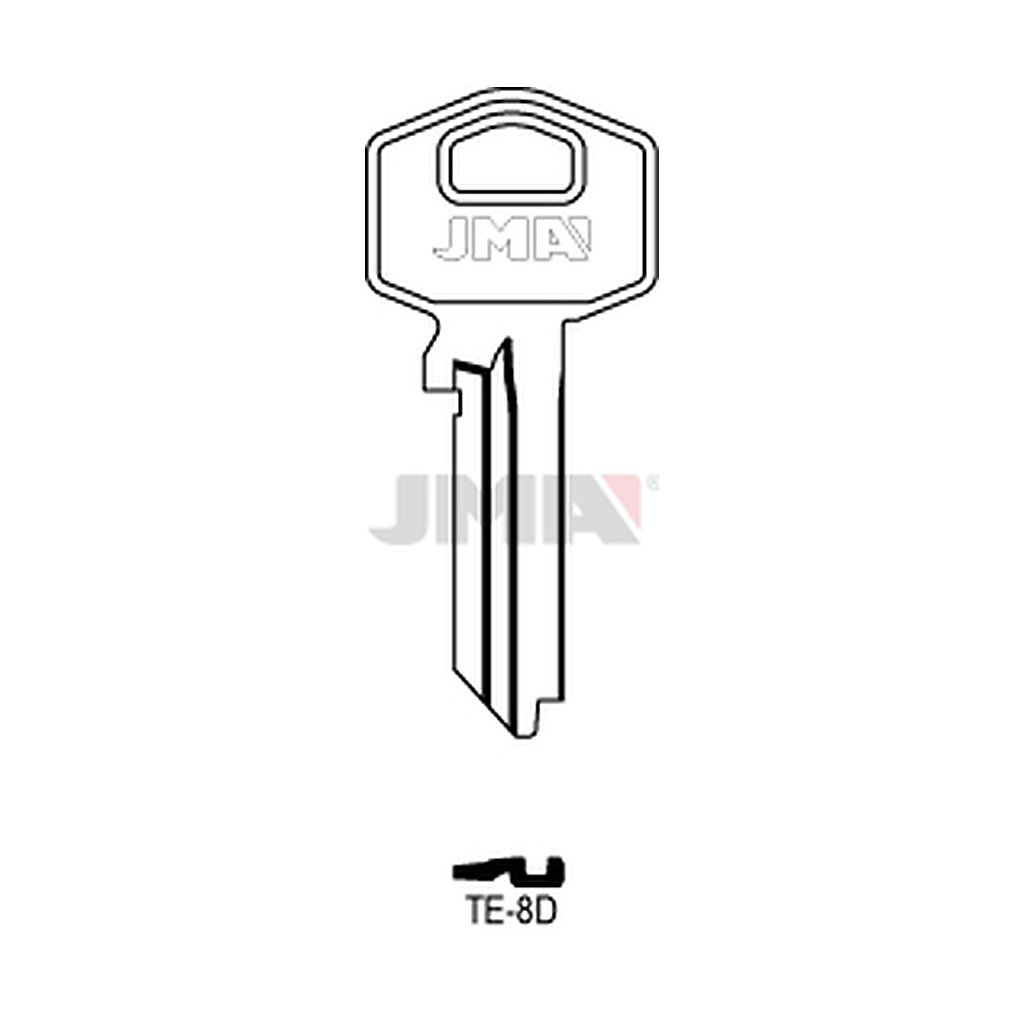 Clé plate acier TE-8D