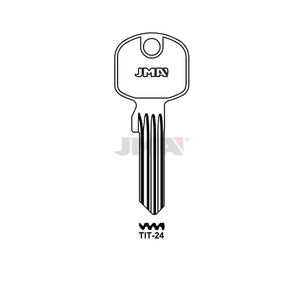 Clé plate ps acier TIT-24