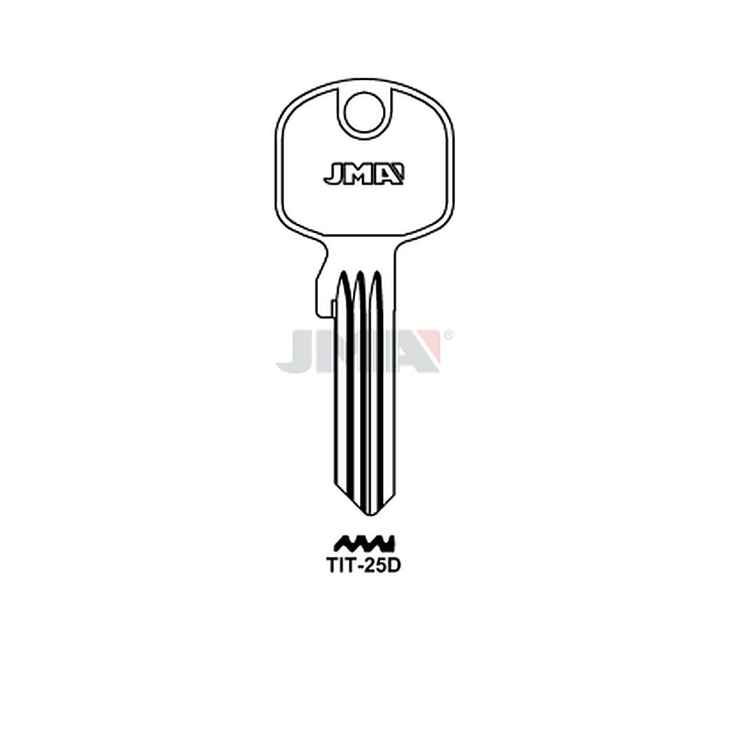 Clé plate ps acier TIT-25D