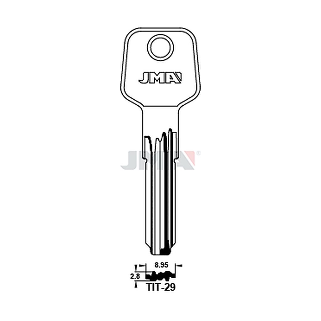 Clé spéciale tête métal foussier lm6 TIT-29