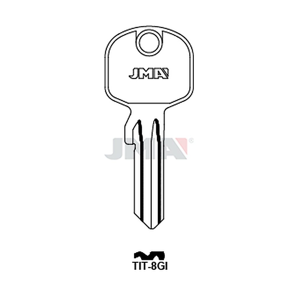 Clé plate acier TIT-8GI