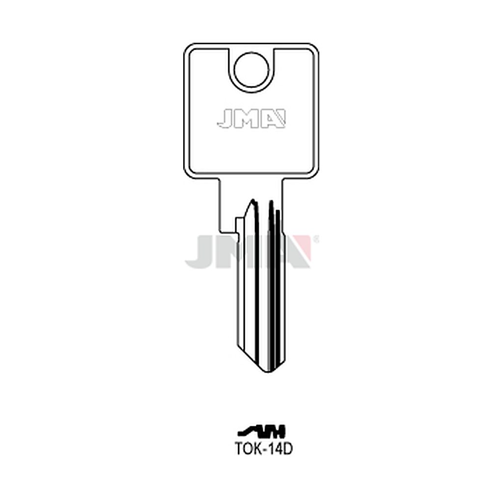 Clé plate ps acier TOK-14D