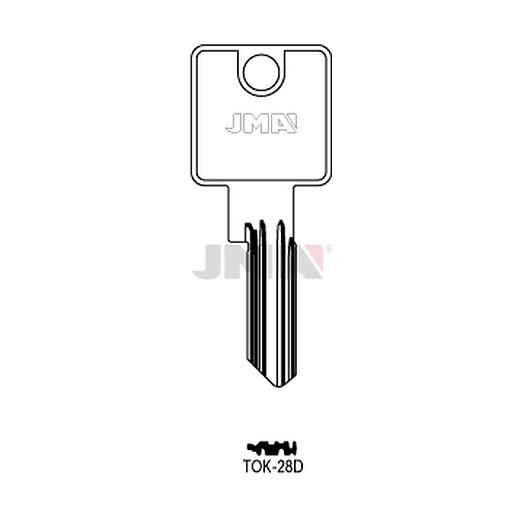 Clé plate ps acier TOK-28D