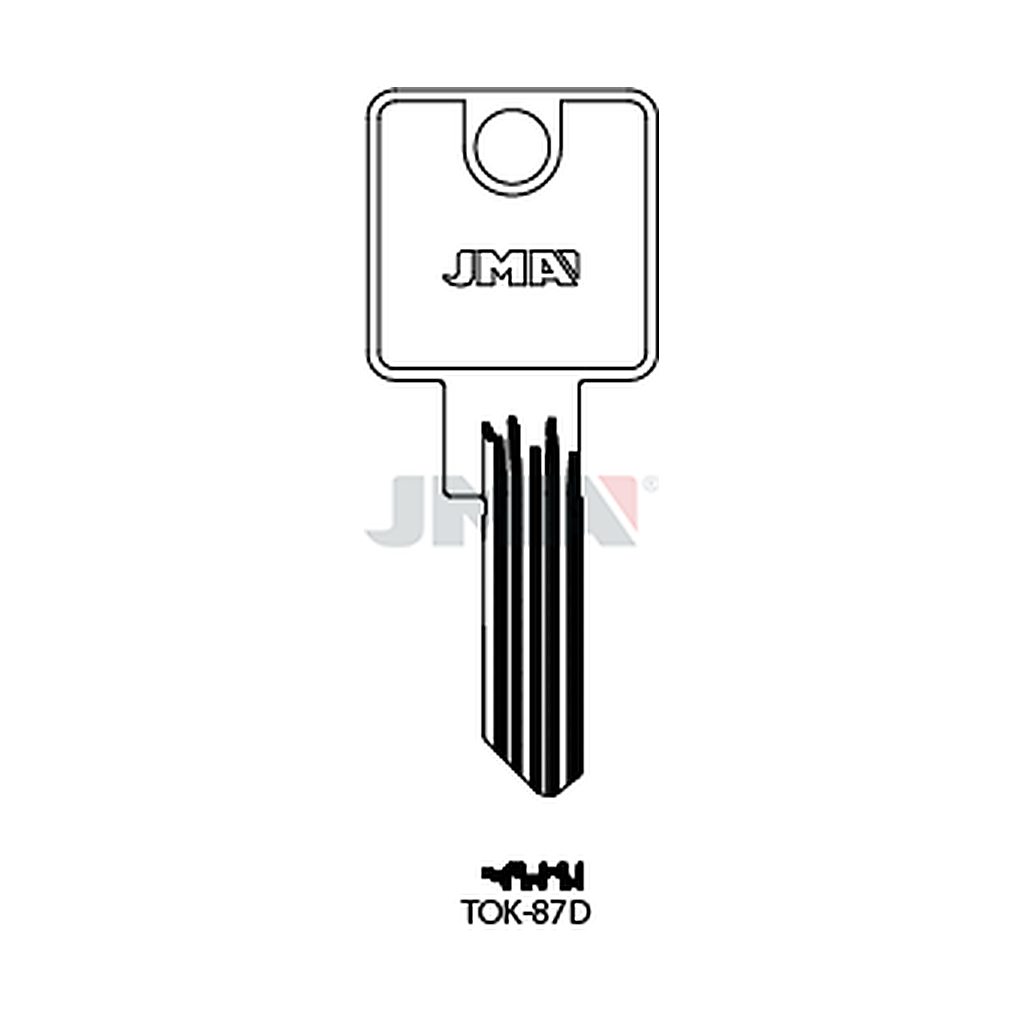 Clé plate ps acier TOK-87D